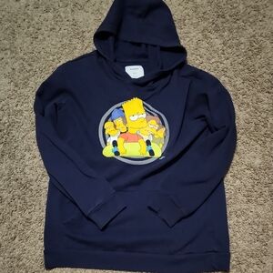 Old Navy Black Hoodie with Simpsons Graphic